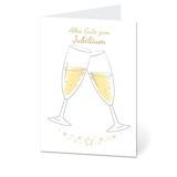 Artikelbild 1 für LUMA Jubiläumskarte Sektgläser LU1417 DIN B6, 1 St., Artikelnummer 403994