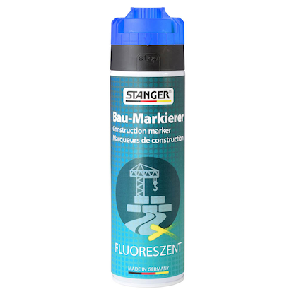 Artikelbild für STANGER Bau-Markierer Markierungsspray neonblau 500,0 ml, 1 St., Artikelnummer 693428