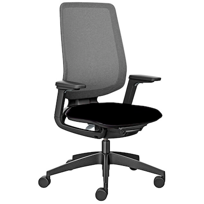 Artikelbild für sedus Bürostuhl se:flex membran, EF-122/103 Stoff schwarz, Gestell schwarz, Artikelnummer 769206