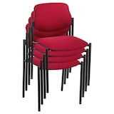 Artikelbild 1 für Nowy Styl Besucherstühle Styl STYL BLACK C29 4ER bordeaux Stoff, 4 St., Artikelnummer 260385