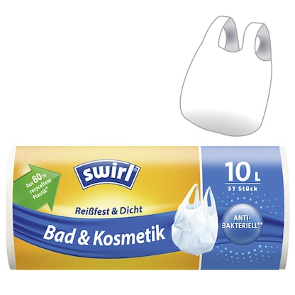 Artikelbild für swirl® Kosmetikbeutel 4341 10,0 l weiß, 37 St., Artikelnummer 655492