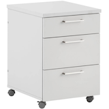 Artikelbild 1 für MÖBELPARTNER 1500 Rollcontainer lichtgrau 3 Auszüge 41,0 x 49,6 x 60,1 cm, Artikelnummer 184063