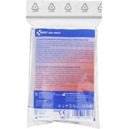 Artikelbild 2 für FIRST AID ONLY® Brandwunden-Gel P-91401 00 transparent, 8 St., Artikelnummer 390249