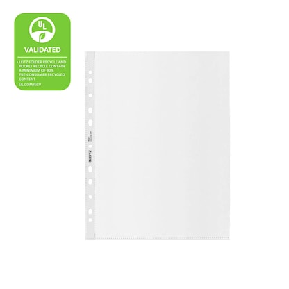Artikelbild 7 für LEITZ Prospekthüllen recycle 4021 Maxi DIN A4 transparent genarbt 0,10 mm, 25 St., Artikelnummer 304497