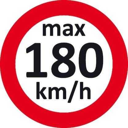 Artikelbild für EICHNER Aufkleber Geschwindigkeit 180 km/h, rot/weiß, 100 St., Artikelnummer 700991