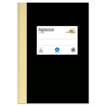 Artikelbild für Ursus Geschäftsbuch DIN A5 liniert, schwarz/gelb Hardcover 192 Seiten, 1 St., Artikelnummer 236638