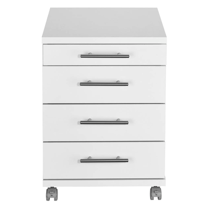 Artikelbild 7 für MÖBELPARTNER Rollcontainer weiß 4 Auszüge 42,0 x 50,0 x 56,9 cm, Artikelnummer 157628