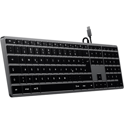 Artikelbild 2 für SATECHI SLIM W3 Tastatur kabelgebunden grau, silber, Artikelnummer 720551