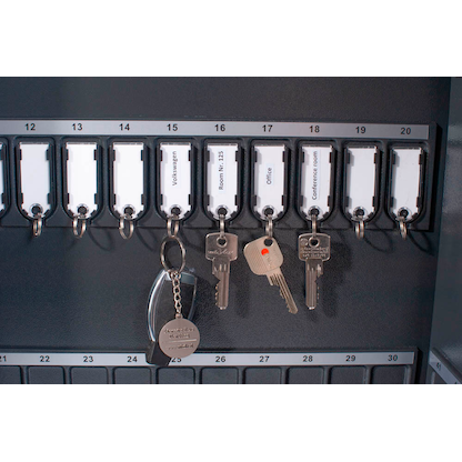 Artikelbild 6 für pavo High Security Magnettag Schlüsseltresor grau mit 50 Haken, Elektronikschloss, 45,0 x 7,7 x 57,5 cm, 1 St., Artikelnummer 218968