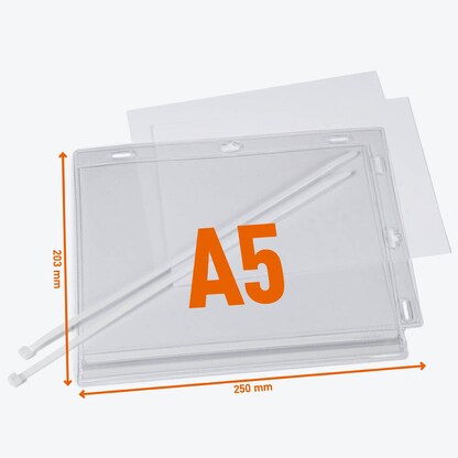 Artikelbild 2 für DURABLE Plakattasche A5 wasserdicht und mit Kabelbinder 203,0 x 0,6 x 250,0 mm, Artikelnummer 553626