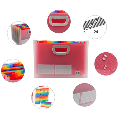 Artikelbild 7 für Exacompta Fächermappe Crystal 24 Fächer transparent, 1 St., Artikelnummer 680909