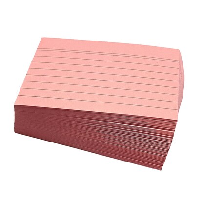 Artikelbild für Karteikarten DIN A7 rosa liniert, 100 St., Artikelnummer 695076