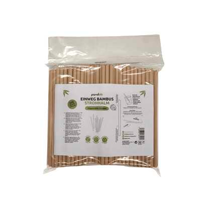Artikelbild für 200 pandoo Strohhalme braun, Artikelnummer 813317