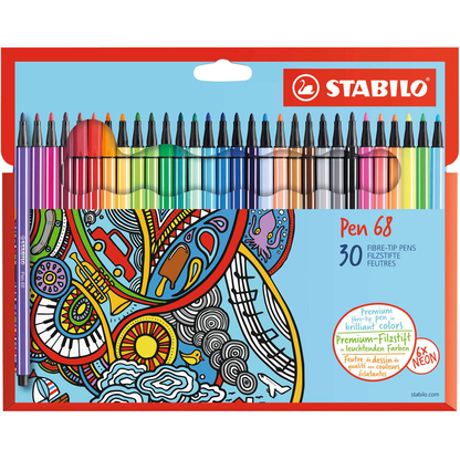 Artikelbild für STABILO Pen 68 Filzstifte farbsortiert, 30 St., Artikelnummer 816210