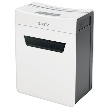 Artikelbild 3 für LEITZ IQ 8X Protect Premium Aktenvernichter mit Partikelschnitt P-4, 4 x 40 mm, bis 8 Blatt, weiß, Artikelnummer 436471