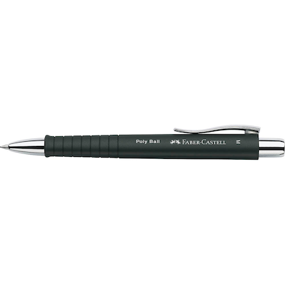 Artikelbild 2 für FABER-CASTELL Kugelschreiber POLY BALL M schwarz matt, Schreibfarbe: blau, 1 St., Artikelnummer 602476