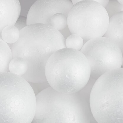 Artikelbild 5 für relaxdays Styroporform weiß Kugeln sortiert Ø 2,0/5,0/7,0 cm, 72 St., Artikelnummer 605107
