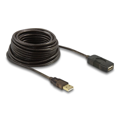 Artikelbild 2 für DeLOCK USB 2.0 A Kabel Verlängerung 10,0 m schwarz, 1 St., Artikelnummer 894644