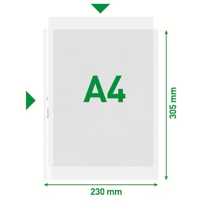 Artikelbild 2 für LEITZ Prospekthüllen 4797 DIN A4 transparent genarbt 0,085 mm, 100 St., Artikelnummer 383188