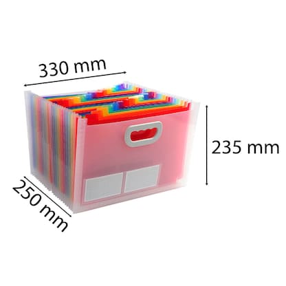 Artikelbild 2 für Exacompta Fächermappe Crystal 24 Fächer transparent, 1 St., Artikelnummer 680909