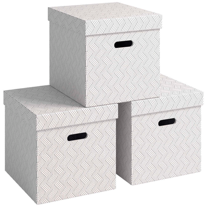 Artikelbild für VON LEITZ CUBE Aufbewahrungsboxen 29,0 l weiß 32,0 x 36,5 x 31,5 cm, 3 St., Artikelnummer 636078