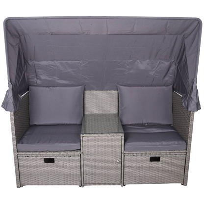 Artikelbild 3 für Garden Pleasure Loungegruppe SAINT TROPEZ grau Kunststoff, Metall, 7-teilig, Artikelnummer 897601