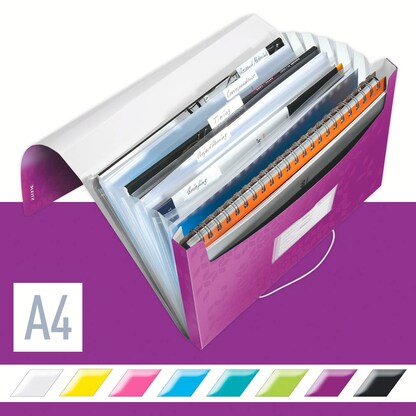 Artikelbild 6 für LEITZ Fächermappe WOW 4589 6 Fächer violett, 1 St., Artikelnummer 401176