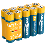 Artikelbild 1 für ANSMANN Batterien X-POWER Alkali-Mangan Mignon AA 1,5 V, 10 St., Artikelnummer 647547