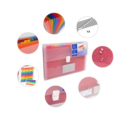 Artikelbild 8 für Exacompta Fächermappe Crystal 13 Fächer transparent, 1 St., Artikelnummer 680916