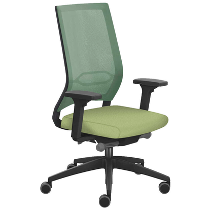 Artikelbild für sedus Bürostuhl se:quaterback 2 membran, QB-125/204 Stoff grün, Gestell schwarz, Artikelnummer 769387