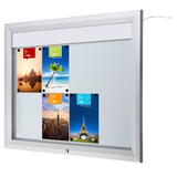 Artikelbild 1 für Showdown® Displays Schaukasten T LED silber 8x DIN A4 102,5 x 4,7 x 86,0 cm, 1 St., Artikelnummer 269163