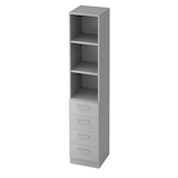 Artikelbild 1 für HAMMERBACHER Regalschrank Gradeo, V7600/5/5/RE lichtgrau 40,6 x 42,0 x 200,4 cm, 1 St., Artikelnummer 233619