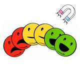 Artikelbild 1 für Legamaster Agile Smiley gemischt Magnete Motiv, Kunststoff Ø 5,0 cm, 6 St., Artikelnummer 156394