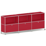 Artikelbild 1 für viasit Sideboard System4, 214927 rubinrot 230,1 x 42,6 x 86,7 cm, 1 St., Artikelnummer 501454