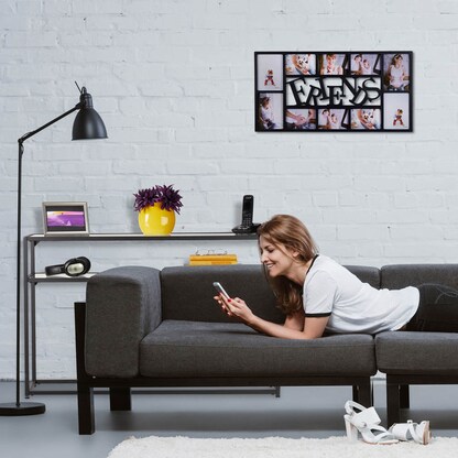 Artikelbild 4 für relaxdays Konsolentisch schwarz/transparent 110,0 x 30,0 x 70,0 cm, 1 St., Artikelnummer 520161