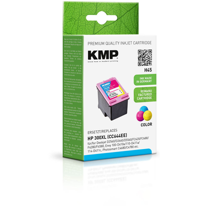 Artikelbild 2 für KMP H45 color Druckerpatrone kompatibel zu HP 300XL (CC644EE), Artikelnummer 640839