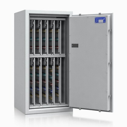 Artikelbild für ISS safe4key Schlüsseltresor lichtgrau mit 720 Haken, Elektronikschloss, 50,0 x 42,0 x 100,0 cm, 1 St., Artikelnummer 850067