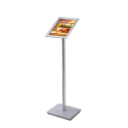 Artikelbild 2 für Showdown® Displays Infoständer silber DIN A4 30,0 x 29,2 x 108,0 cm, 1 St., Artikelnummer 893735