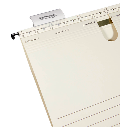 Artikelbild 5 für Hängehefter Karton chamois DIN A4 1x kaufmännische Heftung, 50 St., Artikelnummer 182378