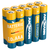 Artikelbild 1 für ANSMANN Batterien X-POWER Alkali-Mangan Micro AAA 1,5 V, 10 St., Artikelnummer 647554
