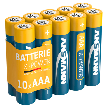 Artikelbild für ANSMANN Batterien X-POWER Alkali-Mangan Micro AAA 1,5 V, 10 St., Artikelnummer 647554