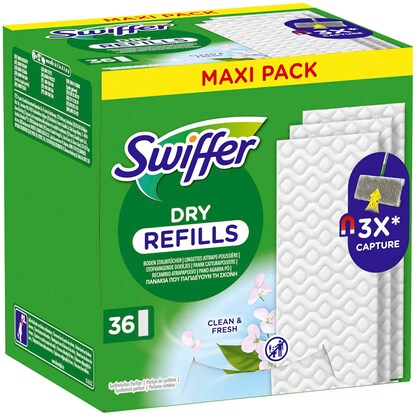Artikelbild für Swiffer DRY REFILLS Bodentücher, 36 St., Artikelnummer 526444