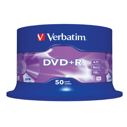Artikelbild für verbatim DVD+R 4,7 GB, 50 St., Artikelnummer 910091