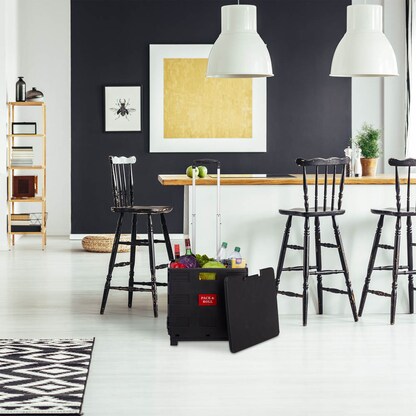 Artikelbild 4 für relaxdays Einkaufstrolley Kunststoff schwarz 45,0 x 38,0 x 99,0 cm, Artikelnummer 361851