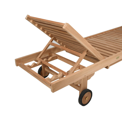 Artikelbild 3 für Garden Pleasure Sonnenliege SOLO braun Holz, Artikelnummer 707651