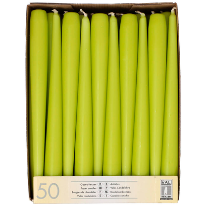 Artikelbild für STARPAK Kerzen limonengrün, 50 St., Artikelnummer 683403