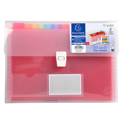 Artikelbild 5 für Exacompta Fächermappe Crystal 13 Fächer transparent, 1 St., Artikelnummer 680916