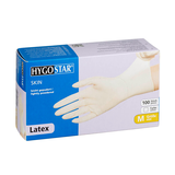 Artikelbild 1 für HYGOSTAR unisex Einmalhandschuhe SKIN weiß Größe M, 100 St., Artikelnummer 597831