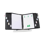 Artikelbild 1 für tarifold Sichttafelsystem 435207 DIN A5 schwarz mit 20 St. Sichttafeln, 1 St., Artikelnummer 705638