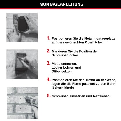 Artikelbild 10 für Master Lock® 5423EURD Schlüsseltresor grau, Zahlenschloss, 7,9 x 5,2 x 11,7 cm, 1 St., Artikelnummer 727663